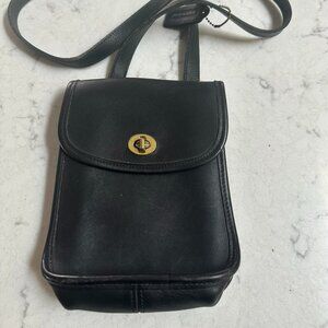 Vintage Coach Small Sidepack Scooter Crossbody Style 9978 in Black